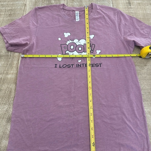 Bella + Canvas | "Poof! I Lost Interest" Graphic Tee | M | Heather Orchid - Picture 5 of 16
